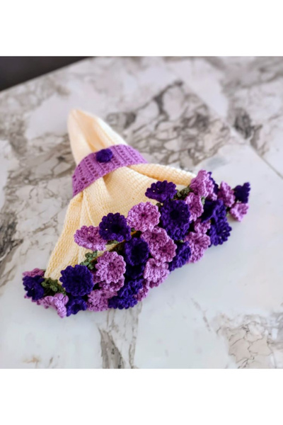 ZAHandmade Πολύχρωμο μπουκέτο σάλι τουλίπας