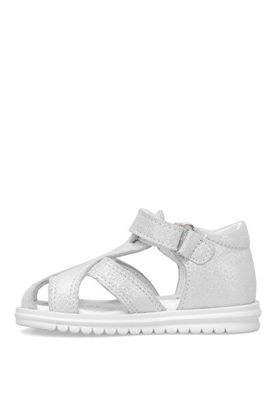 Ayakkabı Fuarı Elit Ai̇k-1912 Firstadım Girl's Flat Sandals Silver