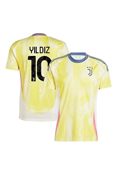 After Party Juventus 2024/25 Yeni Sezon Kenan Yıldız Deplasman Forması (Yeni-Sarı) vs spor atlet