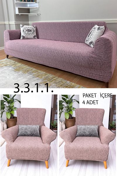 nurlan Jacquard Seat Cover Elastic Non Slip Sofa Bed Couch Cover 3311 Set 1 Piece