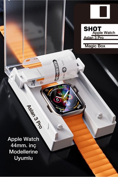 ucuzmi Apple Watch 2 3 4 5 6 7 8 9 10 Se 44mm Aslan 3 Pro Kavisli Nano Ekran Koruyucu