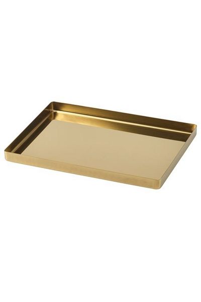 IKEA STOCKHOLM 2025 Brass-Coloured Tray, 28x20 cm by Ola Wihlborg Stylish Serving & Display
