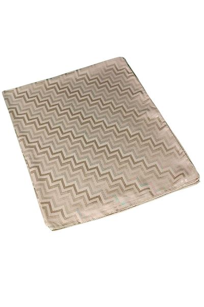 mim eşarp Silky Textured Jacquard Zigzag Patterned Shawl 75X190 cm