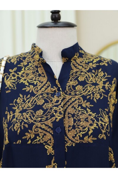 Modamorfo Φόρεμα με γιακά με μισό κουμπί -K.Laci