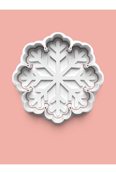 AKTASTORE قالب كوكيز ندفة الثلج وقالب عجينة السكر