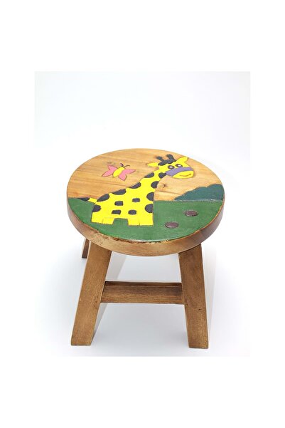 Store Hayvan Figürlü Çocuk Taburesi 37*30 Cm