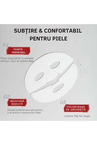 OEM Mască facială cu colagen BIO – Hidratare și rejuvenare