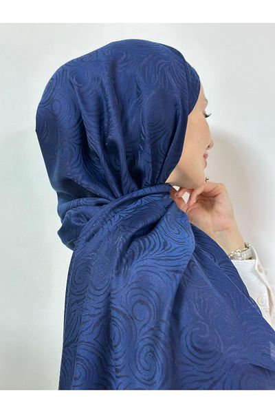 Pull Scarfs Shine Isabella Pattern - Navy Blue