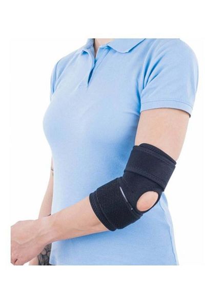 OEM Elbow brace with elastic support Triasport Elbisport Aktiv, SRT245, Universal size, Black