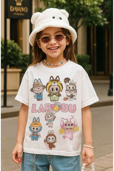 Touz Moda Labubu Kids Design Tricou Oversize Unisex