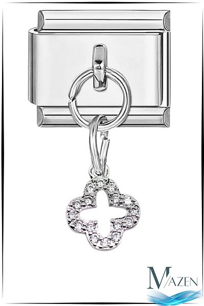 MAZEN 1 Piece Charm with Hanging Figure - Compatible with Italian Bracelet