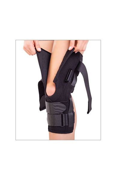 OEM Mobile Knee Brace With Patellar Support And Lateral Joints Triamed Triagen Extra, Srt341, Black, 2
