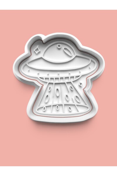 AKTASTORE قالب كوكيز سفينة الفضاء وقالب عجينة السكر