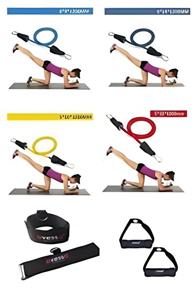 Genel Markalar Süpertrend ECS-400 4'LÜ EGZERSİZ ÇALIŞMA LASTİĞİ SETİ (HKAS2011)