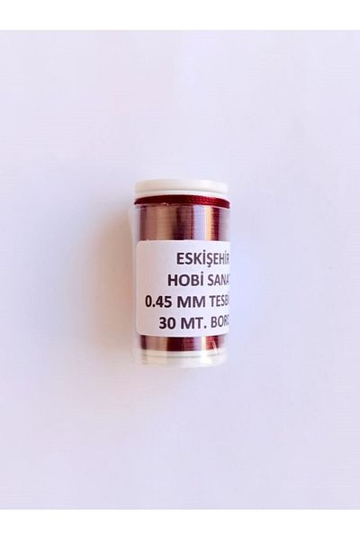 Eskişehir hobi sanat 0.45 mm 30 Meters Burgundy Color Rosary Rope