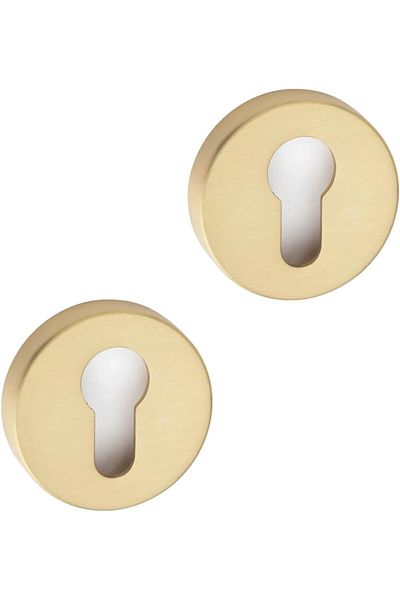 Generic 2 Pair of Euro Escutcheon Cover Key Rose (Antique Brass)