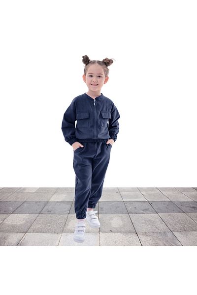 Fox Moda Gabardine Pocket Bottom Top Set, Buy One Size Larger for Ages 3-10