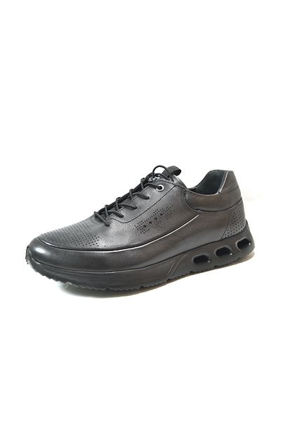 Onlo Ayakkabı Onlo Shoes Gd.1861 Genuine Leather Black Casual Men's Shoes