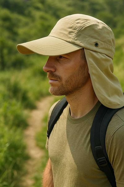 WOHOME Legioner Cap Hat Unisex Hat with Curtain on the Back