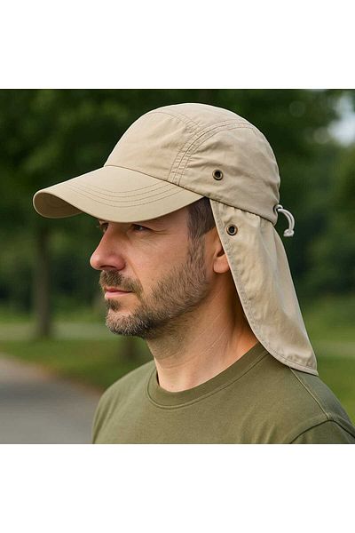 WOHOME Legioner Cap Hat Unisex Hat with Curtain on the Back