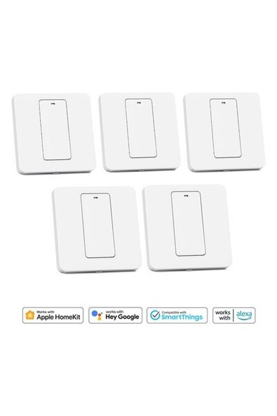 MEROSS Wi-Fi Uzaktan Kontrollü Beş Adet Çift Yönlü Tuşlu Akıllı Anahtar