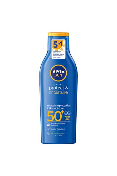 NIVEA Sun Protect & Moisture Lotion SPF 50, 200 ml