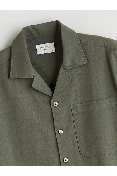 LC Waikiki Regular Fit Resort Collar Short Sleeve Poplin Men's Shirt