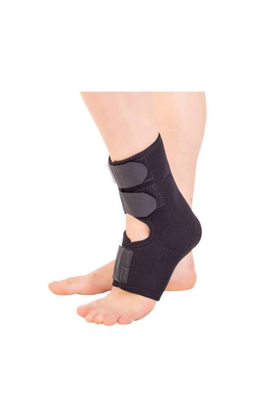 OEM Orteză mobilă pentru gleznă cu închidere anterioară și pernuțe laterale Triamed Malleofix, SRT310, Negru, 1