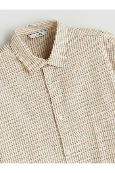 LC Waikiki Comfortable Fit Short Sleeve Striped Men's Shirt