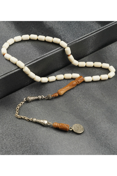 Tesbih-i Hazır Tesbihçilik سبحة من عظمة الجمل بتصميم خاص مع شرابة مصنوعة بحرف...