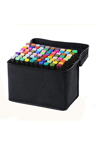 SIKS Set de 80 de markere multicolore SIKS cu 2 capete, marker cu două capete...