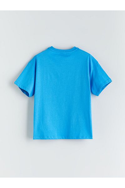 LC Waikiki Green Crew Neck Girl's T-Shirt