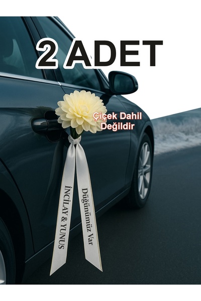 imzatasarım Kişiye Özel Isimli Gelin Arabası Kurdelesi Düğün Nişan Konvoy Kur...