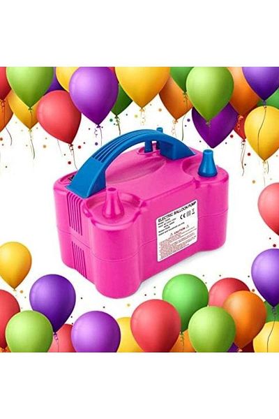 huitich Electric Portable Balloon Pump Inflator Double Nozzle With Manual And Automatic Two Modes