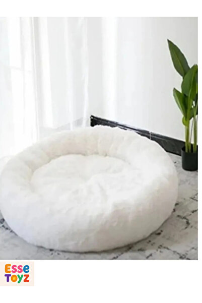 Genel Markalar PuffyPet Tüysüz Peluş Yatak – Kedi & Köpek Konfor Minderi