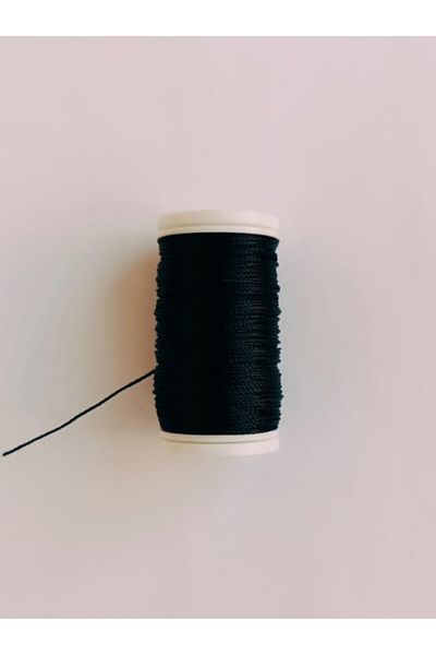 Eskişehir hobi sanat Σχοινί χάντρας προσευχής 0,45 mm 30 μέτρα μαύρο χρώμα