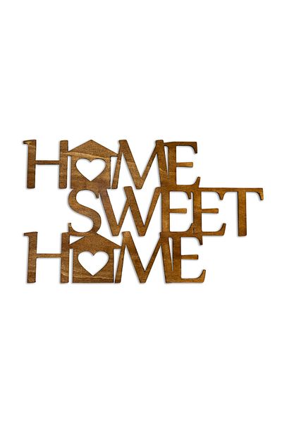 NewEastern "Home Sweet Home" Written Wooden Door or Wall Ornament Decor, Decorative Home Gift
