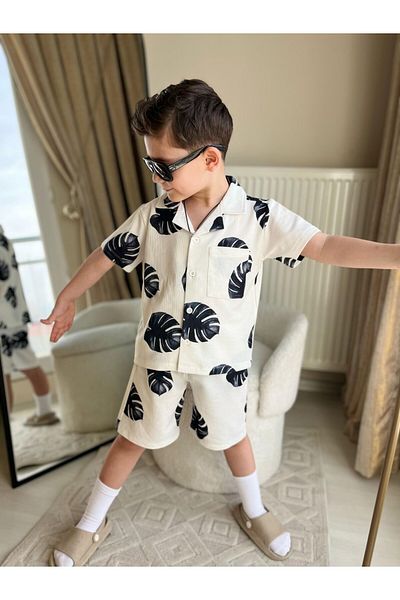 Bisahane Boy's Palm Leaf 2 Piece Set
