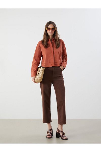 LC Waikiki قمصان LCW Crop النسائية ذات الموضة السريعة