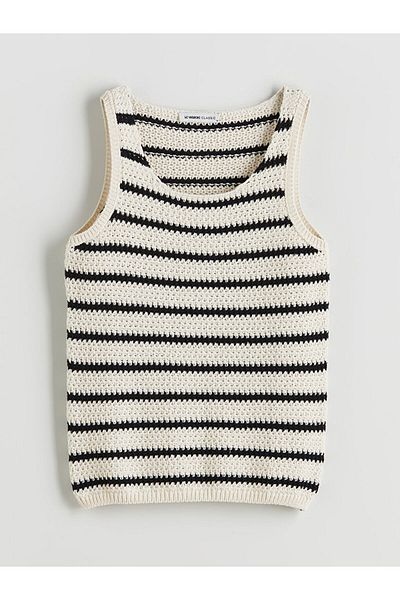 LC Waikiki Lcw U Neck Striped Women's Knitwear Undershirt