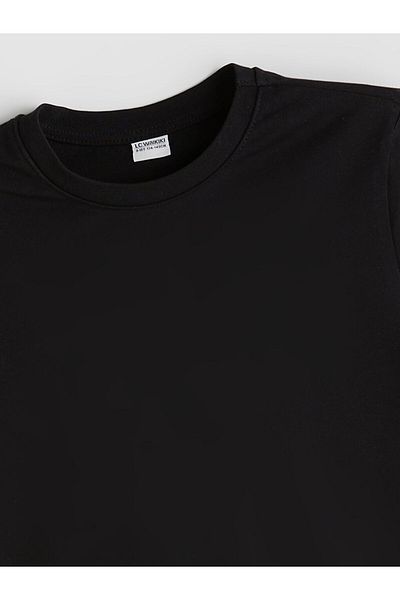 LC Waikiki Blue Crew Neck Boy T-Shirt
