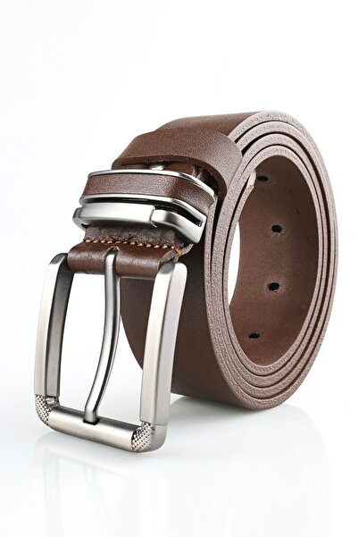 GAYIŞ Ειδικό κουτί |   Premium 100% Γνήσιο Δέρμα Καφέ 4εκ |   Ανδρική ζώνη πα...