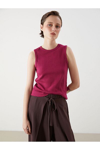 LC Waikiki New Season Crew Neck Openwork Women's Undershirt - S5Pa48Z8