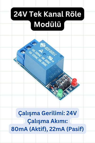 elektrik 24V Tek Kanal Röle Modülü