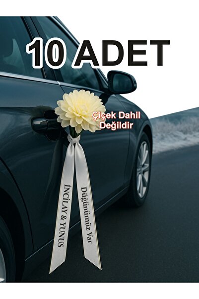 imzatasarım Kişiye Özel Isimli Gelin Arabası Kurdelesi Düğün Nişan Konvoy Kur...