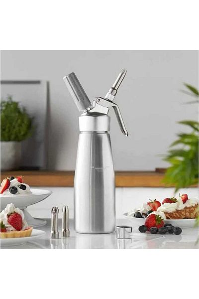 STOREMAX Ntwork Whipped Cream Dispenser, Whipped Cream Siphon, 3 Nozzles Foam Whipped Cream Maker, 1000 ml