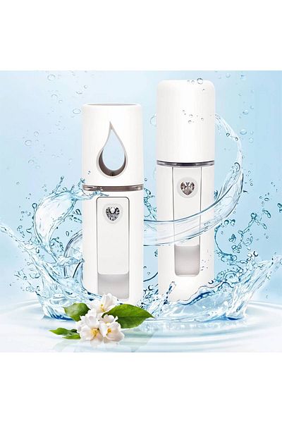 waterfa Electronic Diffuser for Car and Home, Portable and Rechargeable (White)