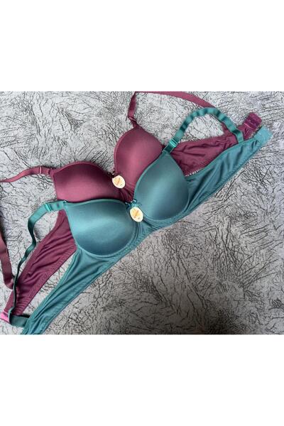 Olivia Carmen Underwire Padded Aesthetic Looking 2-Piece Bra Set