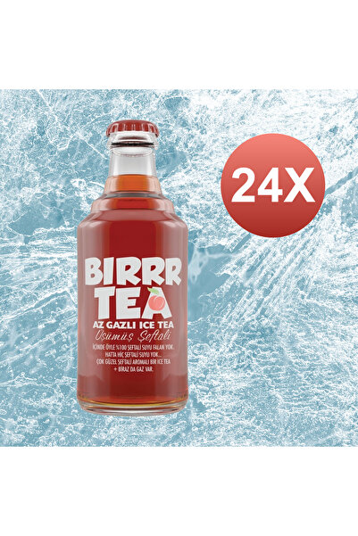Gagoz Bırrr Tea Az Gazlı Soğuk Çay Üşümüş Şeftali Aromalı 250 ML x 24 Adet