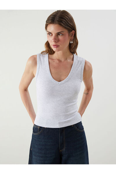 LC Waikiki Create Your Style from Uzg Store |   V-Neck Women's Tank Top